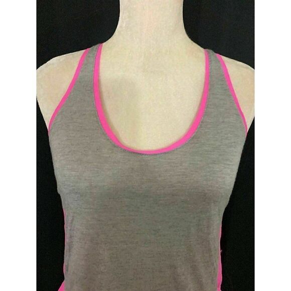 Splendid Womens Gray Pink Scoop Neck Jersey Tank Top Silk Modal Medium - Picture 2 of 7